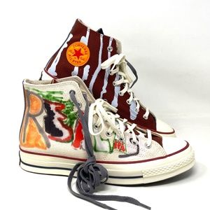 Converse Come Tees Chuck 70 All Star High Top Multi Canvas Men Sneakers 173121C